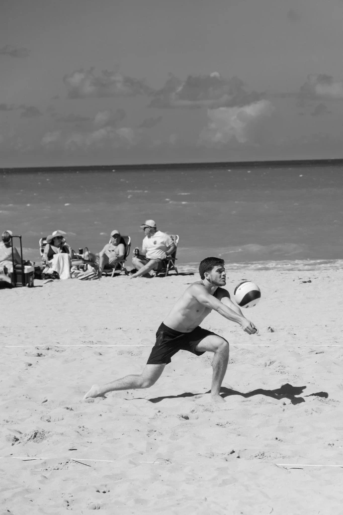 Momento del torneo Rwave en blanco y negro